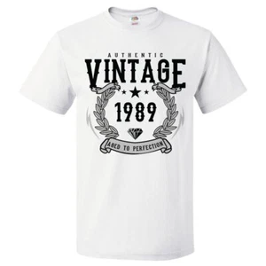 36th Birthday Gift For 36 Year Old 1989 Aged To Perfection T Shirt - Picture 1 of 1