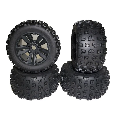 Arrma Kraton 4S V2 BLX Botas Cabeza de Cobre LP Neumáticos 17mm Ruedas Delanteras Traseras Outcast Foto 1 de 4