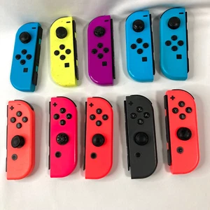 For Parts Lot of 10 Genuine Nintendo Switch Joy Cons Joy-Con / For Repair L5R5 - Picture 1 of 6