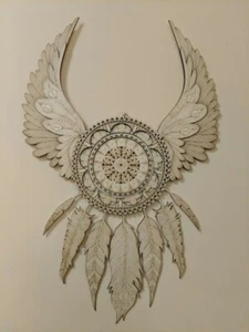 Unique multi layer wooden dreamcatcher. Wall art, decor. Amazing gift. - Picture 1 of 1