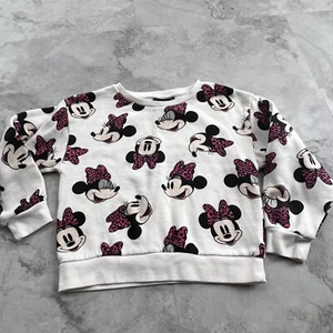 Disney Minnie Mouse Size Medium 8 - 10 Girls Crew Neck Pullover Sweatshirt - Picture 1 of 3
