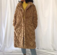 Size S Reformation Mid Length Teddy Coat In Brown Colour