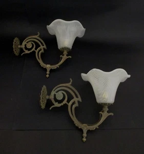 ✅ ANTIKE PAAR WANDLEUCHTE LIBERTY LAMPENSCHIRME MURANO 900 PAAR WANDLEUCHTEN ANTIK - 4697 - Bild 1 von 8