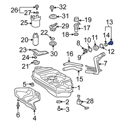 For Scion xB 2004-2006 Scion 7730053010 Fuel Tank Cap Foto 1 de 2