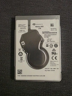 Seagate Mobile HDD 2TB ST2000LM007 2,5” HDD 2 TB Laptop Festplatte 2000GB - Bild 1 von 3
