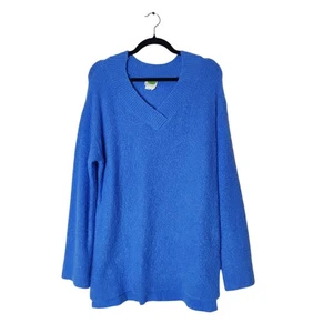 By Anthropologie Clayton Merino Alpaca Wool V Neck Oversized Sweater Medium - Picture 1 of 13