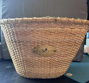 Nantucket Small Child’s Rattan bike Bicycle BASKET Beautiful! Never Used. - Picture 1 of 7