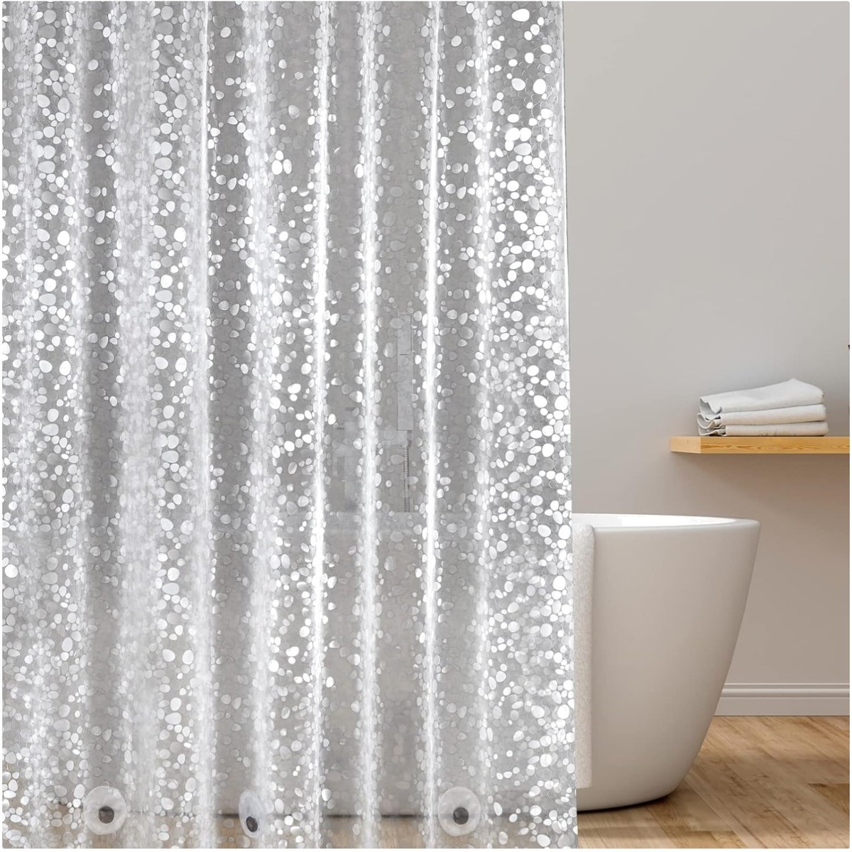 Oiieco Duschvorhang Mit Magneten - 12 Paare Für Perfekten Sitz