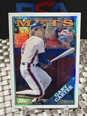2005 TOPPS ALL-TIME FAN FAVORITES #48 GARY CARTER REFRACTOR SP SN /299 HOF METS - Image 1 of 4
