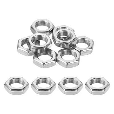 12 Stück M14x1 Stahl Sechskantmuttern 21mm / 0.83" Breite 7mm / 0.28" Höhe - Bild 1 von 4