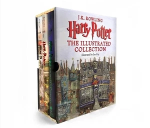 Harry Potter Illustrated Editions 1-5 Books Collection New Set By Rowling  - Bild 1 von 2