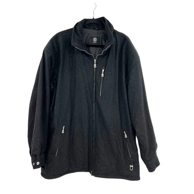 Bogner Goan Thylmann Charcoal Gray Wool Zip Front Coat Jacket Mens Size 44 - image 1 of 4