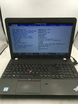 LENOVO THINKPAD E560 - BOOTS TO BIOS - INTEL I5 6200U - 8GB RAM - READ DESC - BB - Image 1 of 4