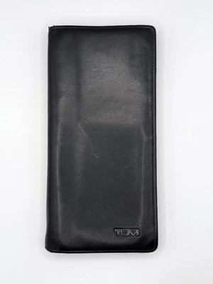 Cartera larga de cuero negra para hombre TUMI  Foto 1 de 4