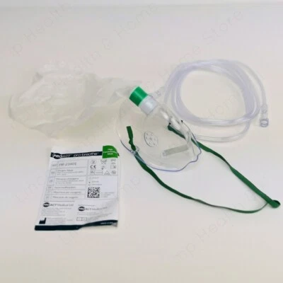 PRO-BREATHE BY PROACT MEDICAL 2 x Proact ADULT High Concentration Oxygen Mask, Safety Vent, Bag & Tubing 04/30