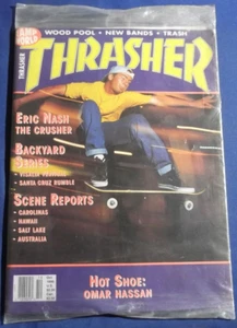 THRASHER MAGAZINE-OCTOBER 1990-OMAR HASSANERIC NASH-VISALIA-MINT UNREAD-VINTAGE - Picture 1 of 2