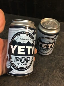 Pair of Yeti Pop Top Stash Can Limited Edition Empty Aluminum Cans - Picture 1 of 4