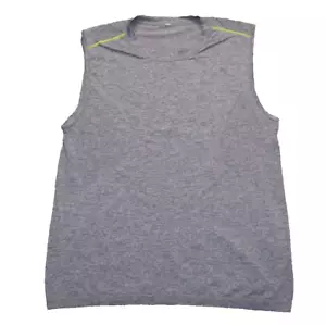 Lululemon Metal Vent Tech Muscle Tank grigio senza maniche uomo XL camicia palestra - Foto 1 di 9