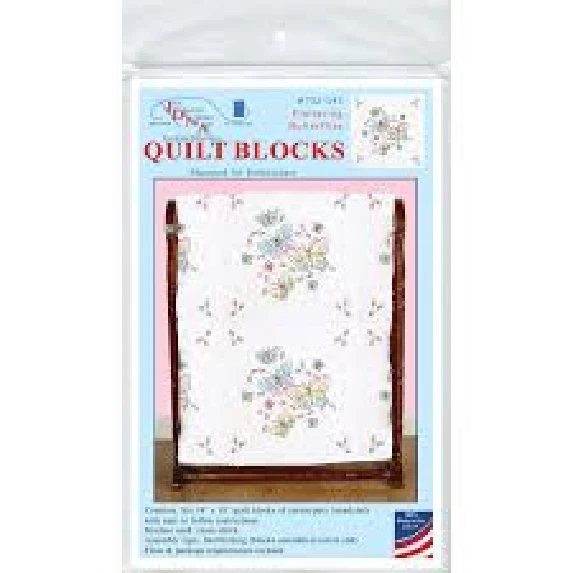 JACK DEMPSEY - SEIS BLOQUES DE COLCHAS CUADRADOS PARA EMBRIODERY - MARIPOSAS REVOLOTEANTES Foto 1 de 1