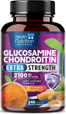Glucosamine Chondroitin MSM Triple Strength Turmeric Joint Support 2100mg - Image 1 of 4