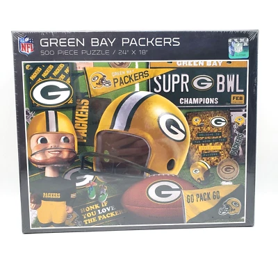 YouTheFan NFL Green Bay Packers 500 Piece Puzzle 24"  x 18" NEW & SEALED - Image 1 of 4