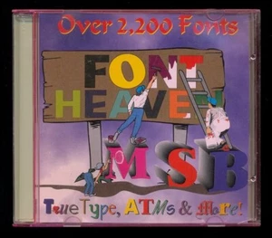 FONT HEAVEN, 2200+(!) fonts for Windows on CD-ROM - Photo 1/2