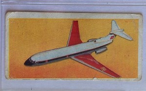 De Havilland Trident Wings Across The World 1962 Lyons Tea Aeroplane Card (B2)