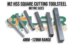HSS M2 Metric Square Cutting Tool Steel [4 to 12mm] range you pick - Picture 1 of 13