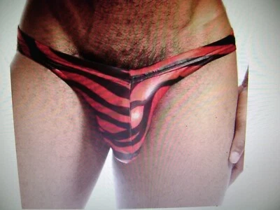BIKINI MAVRICK CEBRA METALIZADO N2N RARO EN LG., MUY RARO, ROJO/NEGRO, VINTAGE Foto 1 de 4