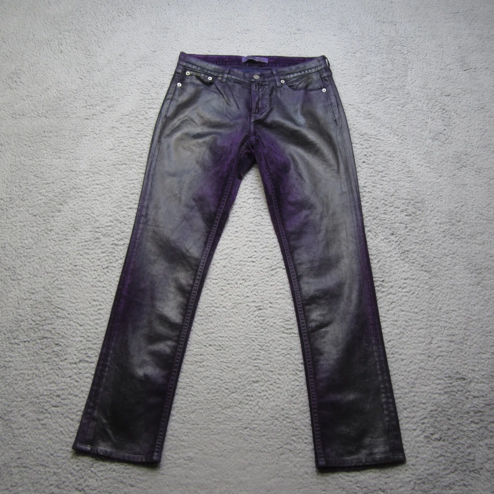 Pantalones Ralph Lauren Etiqueta Púrpura Para Hombres 27 Púrpura Terciopelo 160 Delgados Informales Preppy Foto 1 de 4