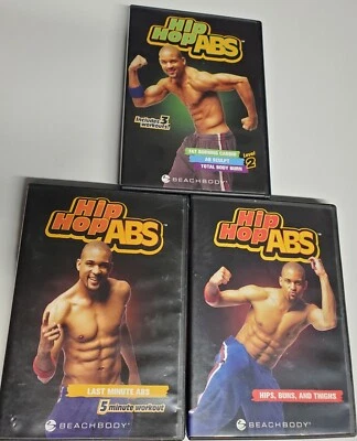 Hip Hop Abs DVD set of 4 discs. Excellent Condition. Beachbody. - Image 1 of 4