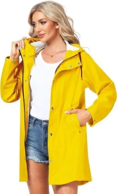 UNIQUEBELLA Impermeable de Viaje Chaqueta de Lluvia Impermeable Transpirable Rompevientos Color Foto 1 de 4