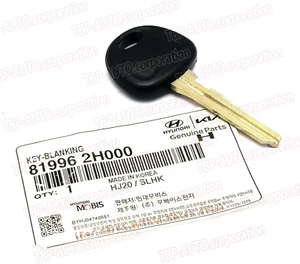 GENUINE ® Uncut Blanking Key for 2007-2010 Hyundai Elantra 819962H000 - Picture 1 of 1