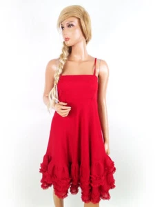 Vero moda T. 34 Rojo Midi Vestido acampanado Sin mangas - Imagen 1 de 5