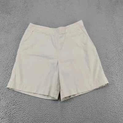 Pantalones Cortos Talbots Para Mujer Talla 10 Tostados Cremallera Chino Informal Bolsillos Frente Plano Foto 1 de 4