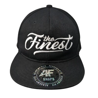 The Finest Gorra Snapback Negra Talla Única Ajustable 4F Academy Se Ajusta a Poliéster Foto 1 de 4