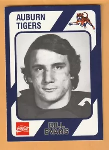 Bill Evans Auburn Tigers 1989 Card #299 Montgomery Alabama 12T - Picture 1 of 2