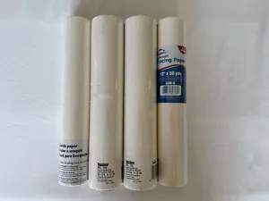 4x 12” 12 Inch x 50 Yard Rolls Tracing Paper Trace Sketch Paper - Picture 1 of 1