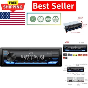 100W Bluetooth Car Stereo Media Receiver with USB Charging & Remote App Control - Picture 1 of 11