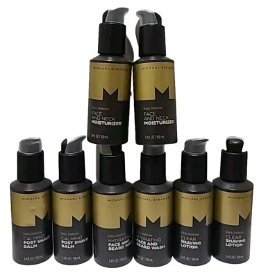 MICHAEL STRAHAN Paquete Defensa Diaria Cara y Barba, Lavado, Loción, Bálsamo, Hidratante Foto 1 de 4
