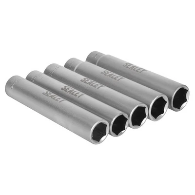 Sealey Extra Deep Metric Socket Set 15 16 17 18 & 19mm 5pc 3/8"Sq Drive SX1519 - Image 1 of 4