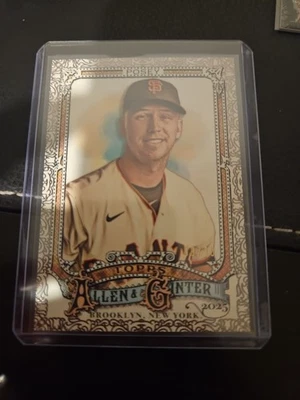 2025 Topps Allen & Ginter RARO BUSTER POSEY Lámina Negra Filagree #5/10 Gigantes #45 Foto 1 de 4