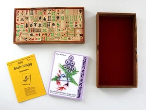 Philos Mah-Jongg - 6323 - Holz - arabische Zahlen + Buch - Neu - Bild 1 von 5