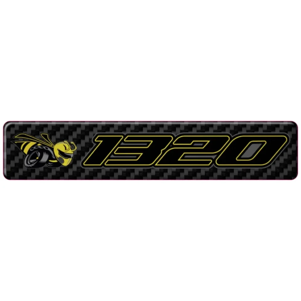 Emblema insignia abovedada de fibra de carbono Scat Pack 1320 Foto 1 de 1