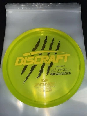 Discraft Paul Mcbeth 4x Z Zone (First Run) 173-174g Rare!! - Image 1 of 4