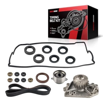 Timing Belt Kit w/ Water Pump Compatible with Honda CR-V 1997-2001 TCKWP184 - Image 1 of 4