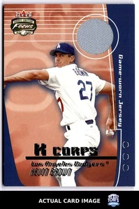 2002 Fleer Focus Jersey Edition #NNO KEVIN BROWN Los Angeles Dodgers MEM EX-NM - Picture 1 of 4