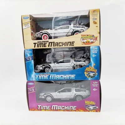 🚗 WELLY 1:24 DeLorean Time Machine – Back to the Future Car Model – Diecast DMC - image 1 of 4