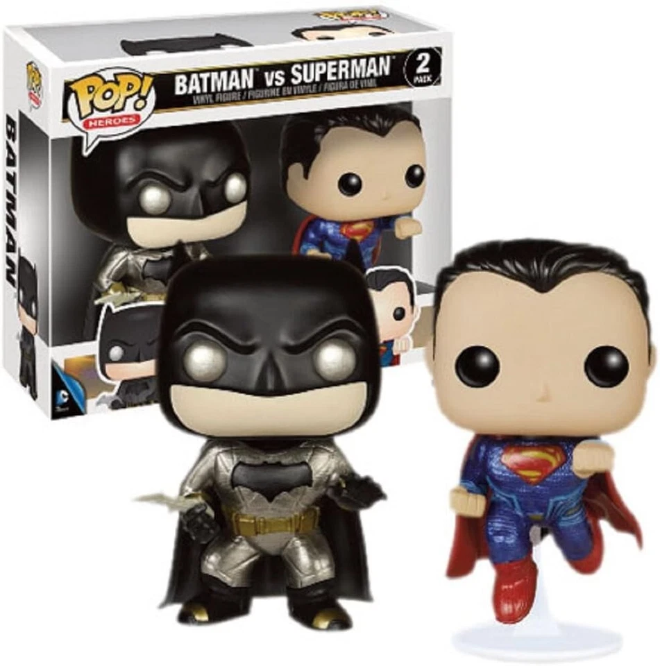 DC POP! Estuche Figura Batman Y Superman Edición Especial Metálico Fresco Foto 1 de 1