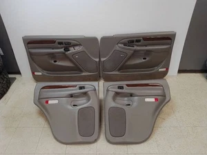 2002-2006 Cadillac Escalade Set of 4 Door Trim Panels Pewter Gray OEM 11562929 - Picture 1 of 12